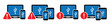 © Combotec - Usb devices connection warning error icon illustration