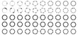 © VectorVista Studio - Set of circle arrows. Rotate arrow and spinning loading, Refresh, reload, recycle, loop rotation signs. Circle arrow 1, 2, 3, 4, 5, 6, 7, 8, 9, 10 icon set vector illustration.