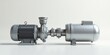 © BokehBox - High-performance industrial pump system with a powerful motor and durable metal construction, ideal for various applications requiring efficient fluid transfer