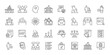 © Bezvershenko - Election Voting Politics icons in line design. election, voting, politics, ballot, democracy, government, campaign on white background vector. Election Voting Politics editable stroke icon
