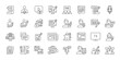 © Bezvershenko - Journalism News Media icons in line design. journalism, news, media, reporter, newspaper, communication, broadcast on white background vector. Journalism News Media editable stroke icon