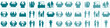 © Shabuj - Collection of office worker silhouettes in various settings and interactions