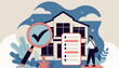 © Lamisa - Real estate inspection with magnifying glass and checklist during home appraisal concept