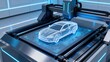 © 诩 贾 - 3D printer creating car model