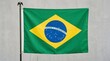 © luca - Brazil flag with green field, yellow diamond, blue globe, stars, and “Ordem e Progresso”—symbolizing unity, heritage, and resilience, embodying national identity and cultural pride.
