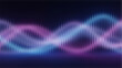 © Hamza - Neon Abstract Soundwave Background with Glowing Pink and Blue Light Waves