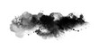 © pim - Abstract ink blob, grunge art. Black paint stroke texture in marble style. Wallpaper design. Hand drawn watercolor isolated illustration on transparent background