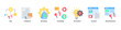 © Arjuna - Creative Strategy web banner icon vector illustration with icons of Usp, Collateral, Branding, Campaign, Innovation, Content and Advertisement