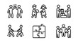 © RAJA - Teamwork Icons: Collaboration, Partnership, Unity, Friendship, Strategy, Success