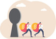 © vector mall - Business professionals discovering hidden financial assets