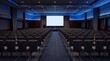 © Matj - Empty Conference Hall with Projection Screen and Seating