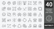 © Zilkasun - Adaptability icon set. Outline Icon Collection. Editable stroke. Vector illustration
