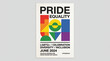 © FarjanaJahan - Minimalist pride equality celebration poster june 2024 graphic design