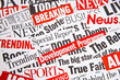 © Akmalism Photography - Collection of newspaper headlines with trending and breaking news labels, representing media coverage, journalism, public information, and communication concepts.
