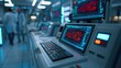 © spyrakot - Genomics laboratory with advanced sequencing machines and researchers in sterile environment