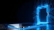 © 威 苏 - Futuristic circuit board with glowing portal