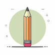 © liliseriamba - Illustration of a sharpened pencil with an eraser