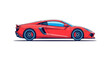© Azrha - red sports car side view