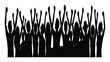 © Sadee Girl - Crowd silhouettes with raised arms express unity and celebration in a stark black and white graphic design.