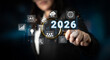© InfiniteFlow - Digital icons, analytics symbols, and glowing number 2026 representing business goals, innovation, and market growth Parse