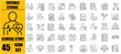 © Huzaifa - Clinical Study Icon Set Line Style Vector Graphics On White Background medical