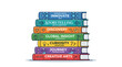 © Teh - Colorful stack of books representing knowledge and creativity