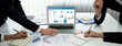 © InfiniteFlow - Computer software for website traffic analytics data on computer screen. Concept of SEO search engine optimization and customer targeting for online business brisk