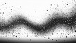 © Paris - Vecteur Abstrait De Particules Noires Sur Fond Blanc Effet De Mouvement Dynamique