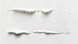 © MARNI - Torn paper scrap on white surface, blank space for design, text or background use