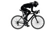 © MD - Silhouette of a female cyclist on a racing bike