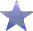 © Kwangmoozaa - Holographic star sticker with iridescent foil texture isolated on white background