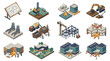 © Bek - Construction Site Phases and Urban Development Stages.