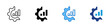 © sahila - Process Optimization Multiple Style Icon Design Vector - Gear with growth chart representing process optimization, operational efficiency, and performance improvement