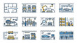 © Dodi - Illustrated Workplace Scenes for Office Layouts.