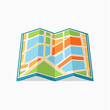 © ulul - Colorful Folded City Map Illustration