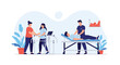 © Akmol - Health care professionals conduct physical therapy and examinations for patients in a clean and modern clinic.