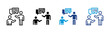 © RanuKumbolo.lab - Communication Web icon with multiple style collection