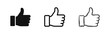 © drawing lines - Thumbs Up Hand Gesture Icons Set - Solid, Outline, and Sketch Styles for Approval and Social Media