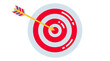 © Fendi - A colorful target with a yellow arrow hitting the bullseye center.