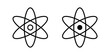 © Vhj - Physics icon modern line style, Solid filled vectors set