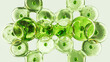 © Evgenii Mymrin/Stocksy - Abstract green gel bubbles with liquid texture