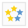© rasta - Flat design star award icon set