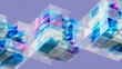 © Evgenii Mymrin/Stocksy - Abstract data flow through transparent modular structures