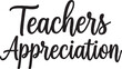 © MDSADDAM - Teachers appreciation text design with thank you teacher appreciation education profession teachers appreciation recognition gratitude education celebration acknowledgement