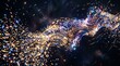 © Ghani - Abstract 3D Render of Intricate Silver Fractal Lattice Structure with Vibrant Light Reflections and Futuristic Digital Art Design