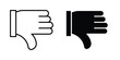 © Dan - Thumb down icon. Symbols for Graphic Designs