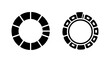 © MDALSHAFA - Black circle loading icons set for website and digital apps