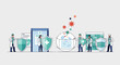 © clive - Doctors Protect Globe From Virus With Shields, Medical Technology & Masks
