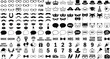 © Nahid - Collection Of Party Icons And Symbols Black Vector Illustration