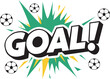 © Admint - Dynamic Soccer Goal Pop Art Text Vector Illustration